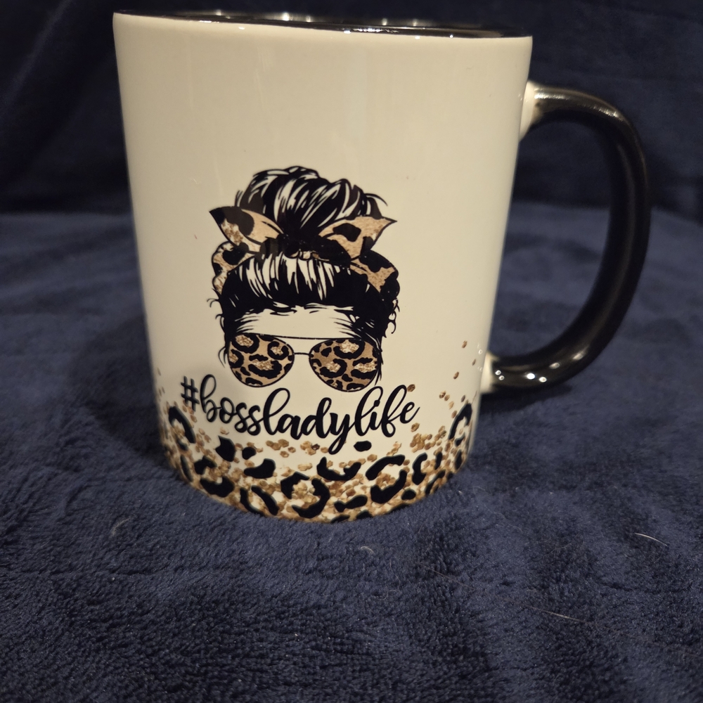 Leopard Print Boss Lady Mug - Picture 2 of 6